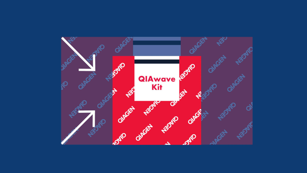 Illustration for QIAwave environmental campaign, save energy and less waste, Sample technologies, Foundation, save package material, smaller box