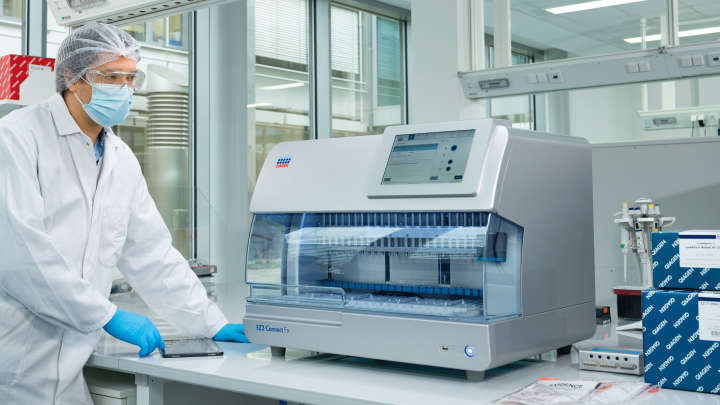 EZ2 Connect in a lab