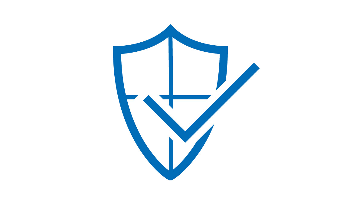 Shield with check mark icon