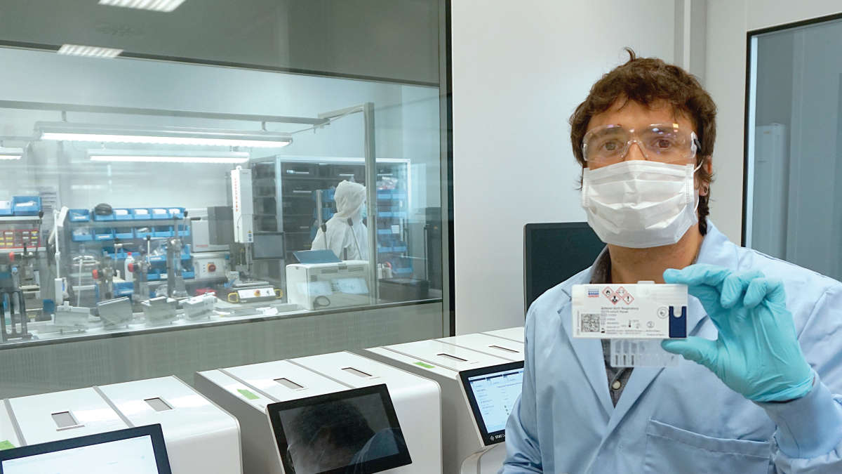 The expanded QIAstat-Dx production facility in Barcelona now includes more space for R&D, production and QC, and a planned third production line