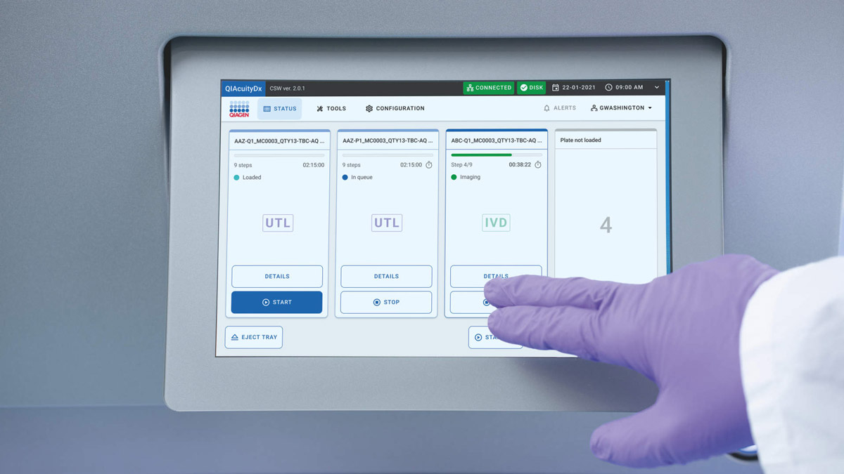 QIAcuityDx, QIAcuity Dx, MDx, diagnostic, instrument, TSPDx, dPCR