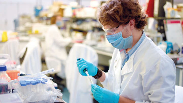 people working in a laboratory