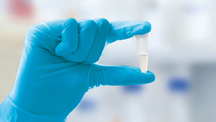 Closeup of eppi tube