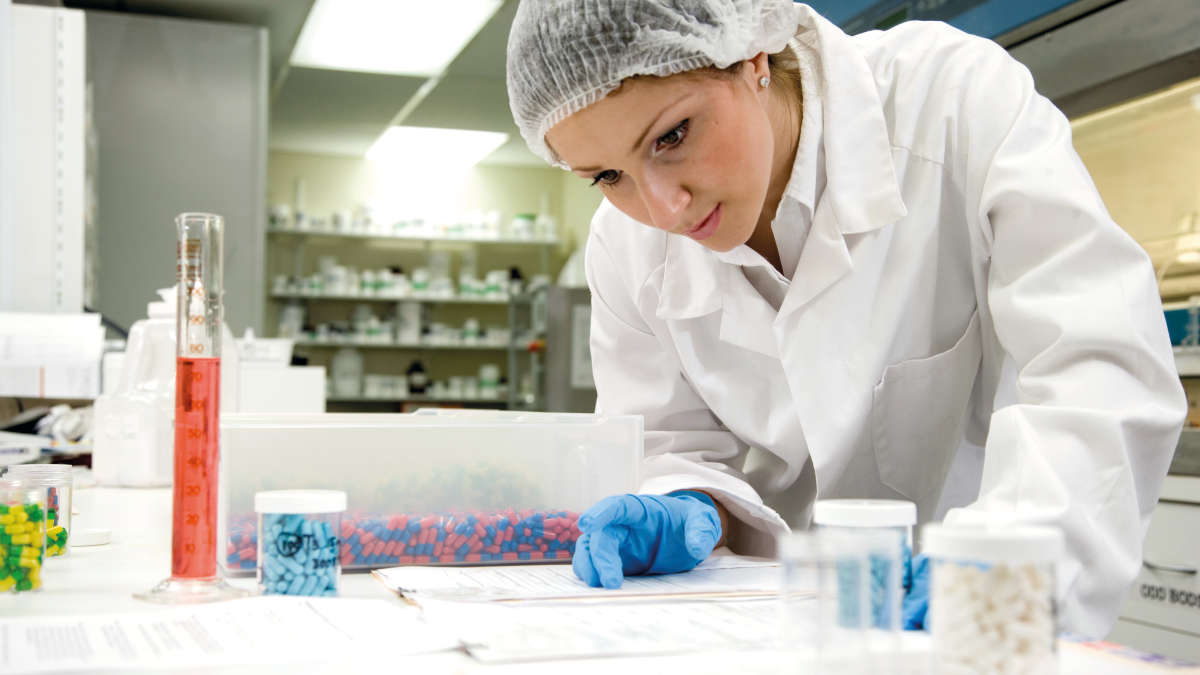 Biotech Startup, Pharma, scientist in a lab working