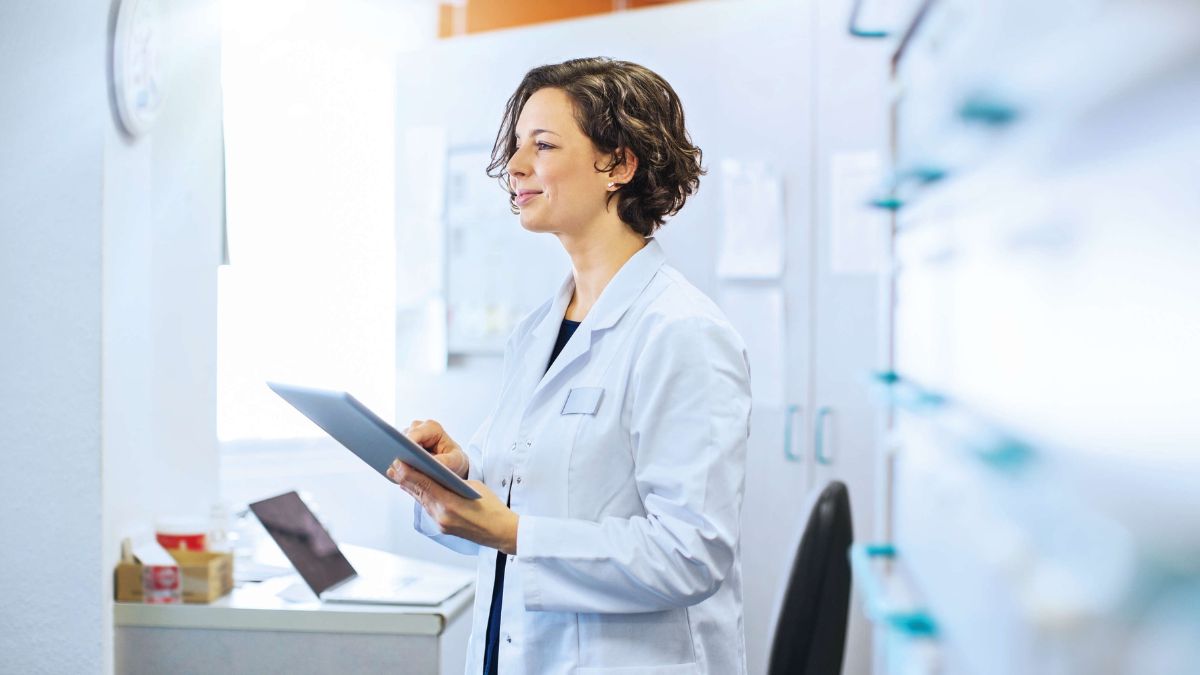 Healthcare and Medicine, Pharmacist, Digital Tablet