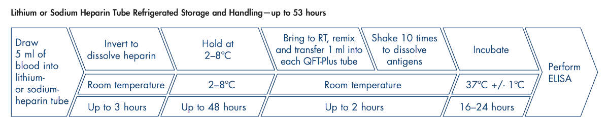 QuantiFERON, QFT, workflow, illustration, QFT-Plus single-tube blood collection room