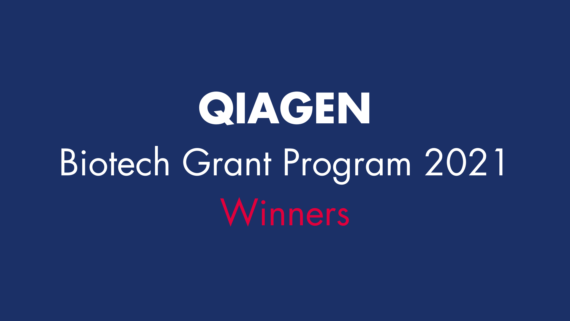 biotech grant program 2021 winners