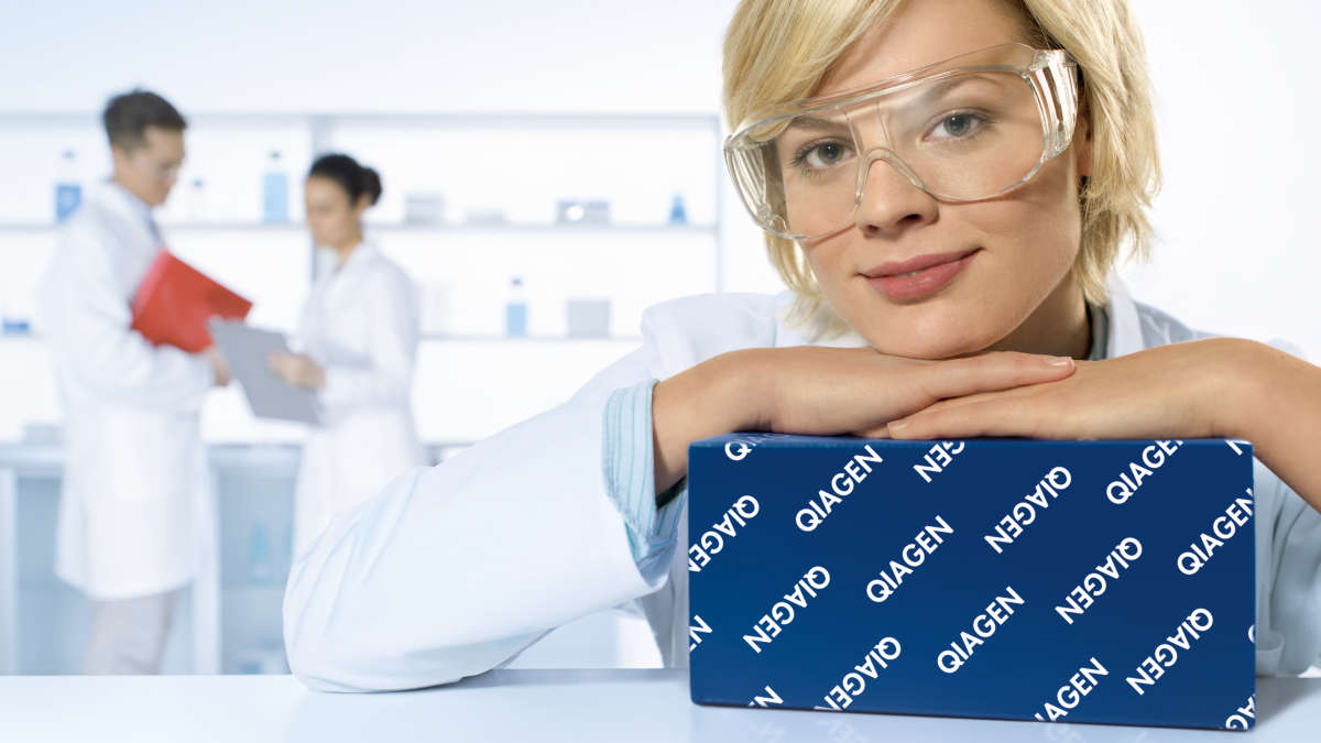 Young scientist in laboratory