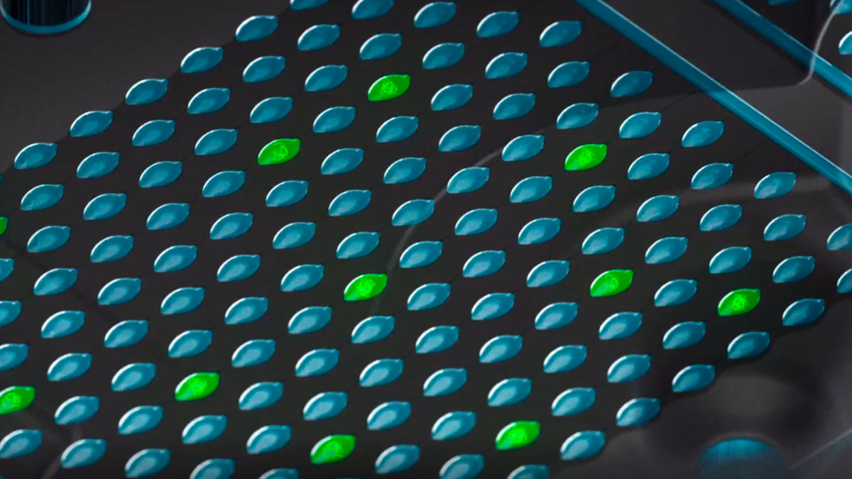 Microfluidic digital PCR plates